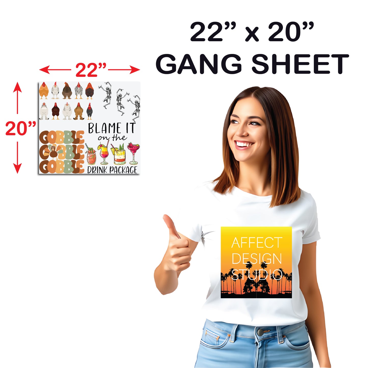 22" DTF Gang Sheet