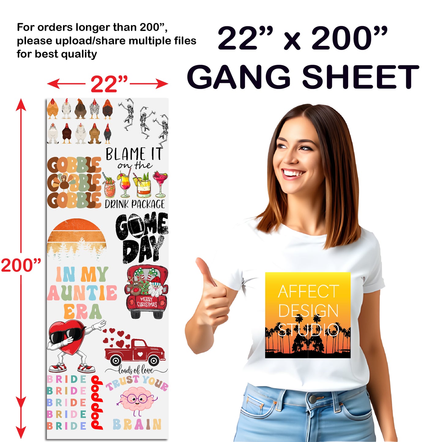 22" DTF Gang Sheet