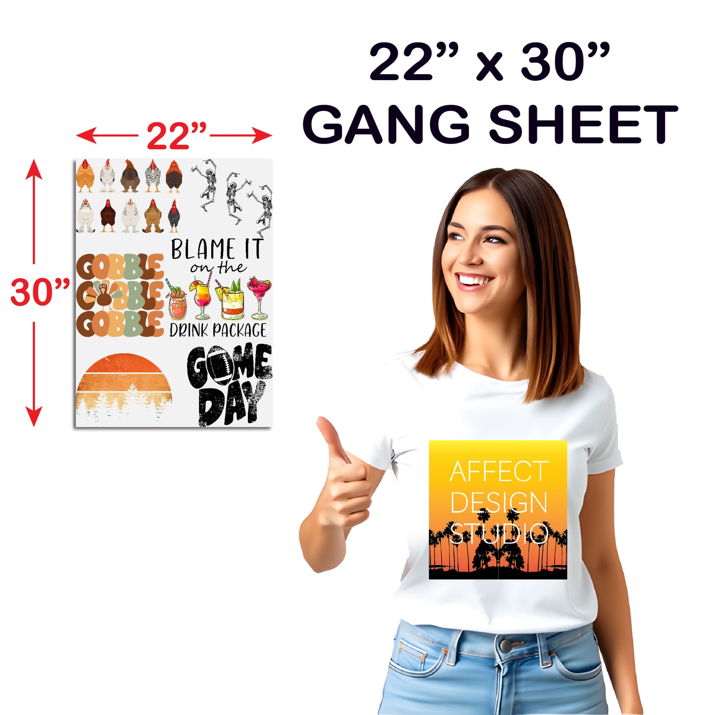 22" DTF Gang Sheet