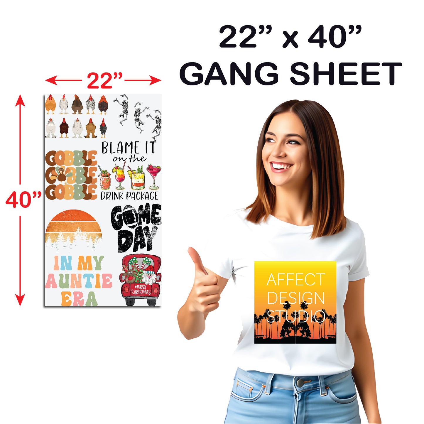 22" DTF Gang Sheet