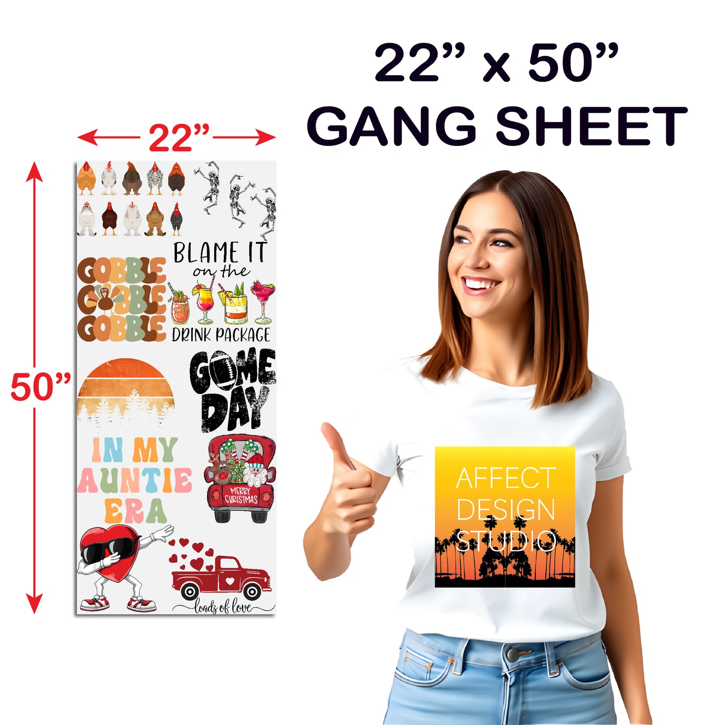 22" DTF Gang Sheet