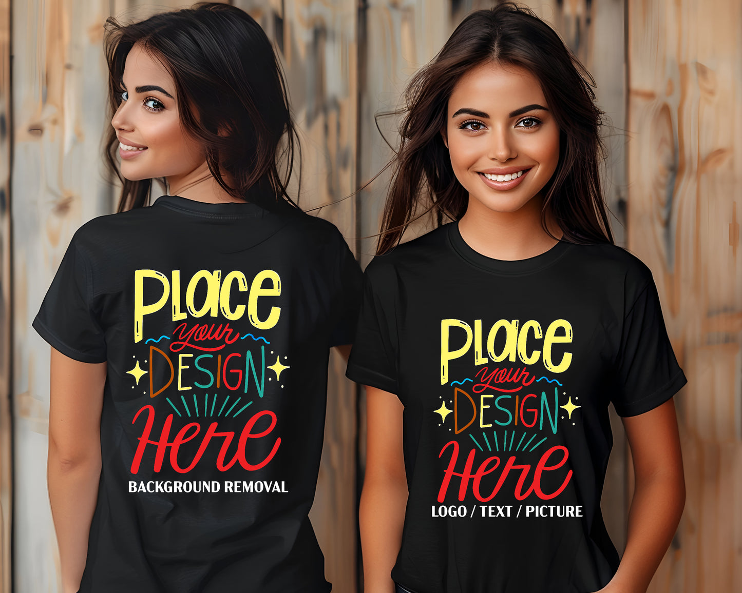 Custom T-Shirts for Women & Men | Personalized Shirt with Your Text, Image, or Logo | Custom Design Cotton Tee for Events, Business, Weddings & Gifts | Front & Back Printing