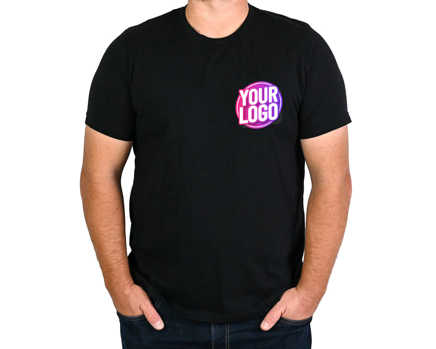 Custom T-Shirts for Women & Men | Personalized Shirt with Your Text, Image, or Logo | Custom Design Cotton Tee for Events, Business, Weddings & Gifts | Front & Back Printing